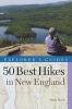 Book cover for "50 best hikes in New England"