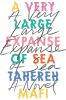 Book cover for "A very large expanse of sea"